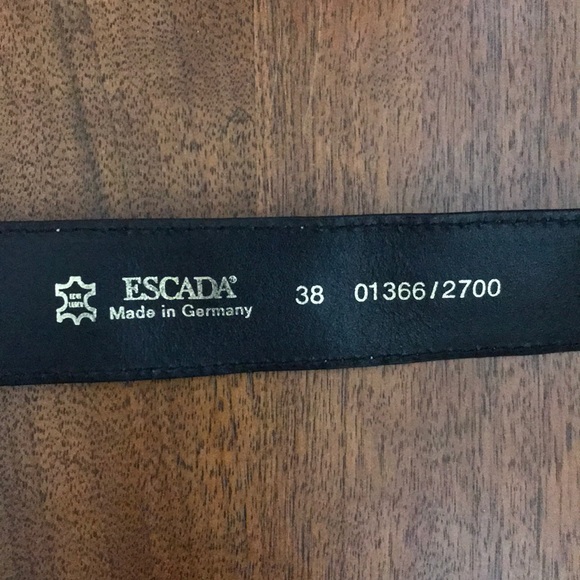 Escada Suede And Hammered Metal Buckle - Picture 6 of 7